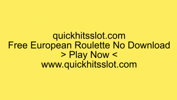 Free European Roulette No Download. Play Now. quickhitsslot.com