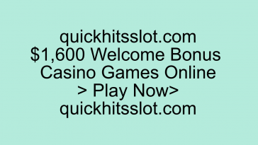 $1,600 Welcome Bonus Casino Games Online. Play Now quickhitsslot.com