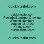 Powerball Jackpot Drawing Winning Numbers August 23, 2023 quickhitsslot.com