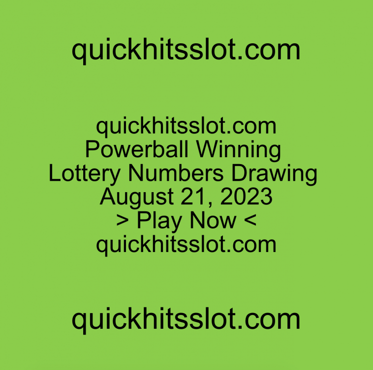 Powerball Winning Lottery Numbers Drawing August 21. Play Now. quickhitsslot.com