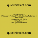 Pittsburgh Pirates 5 Vs Washington Nationals 4. Play Now. quickhitsslot.com