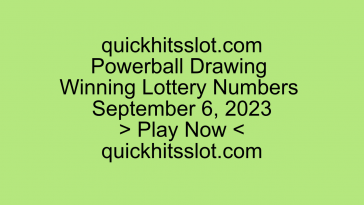 Powerball Drawing Winning Lottery Numbers September. Play Now. quickhitsslot.com