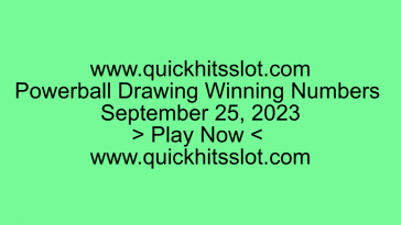 Powerball Drawing Winning Numbers September 25, 2023. Play Now. quickhitsslot.com
