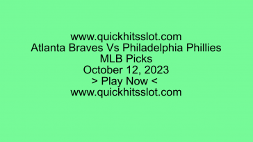 Atlanta Braves Vs Philadelphia Phillies MLB Picks Oct 12. Play Now. quickhitsslot.com