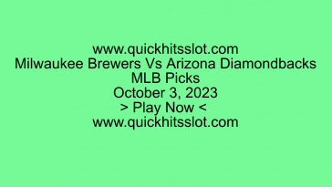 Milwaukee Brewers Vs Arizona Diamondbacks October 3. MLB Picks. quickhitsslot.com